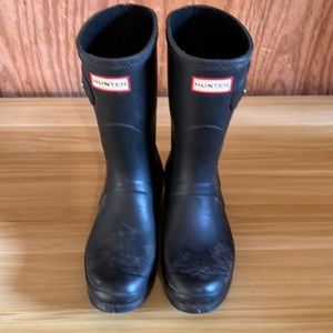 Hunter Women’s Original Black rain boot Size 9